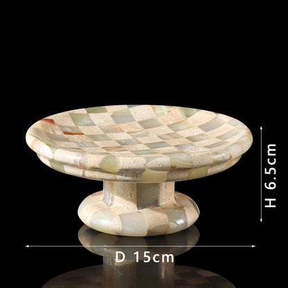 Marble & Jade Checkerboard Tray-Grainvity