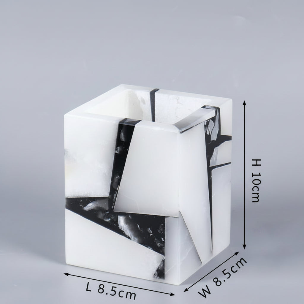 Marble Scented Candle Jar-Grainvity