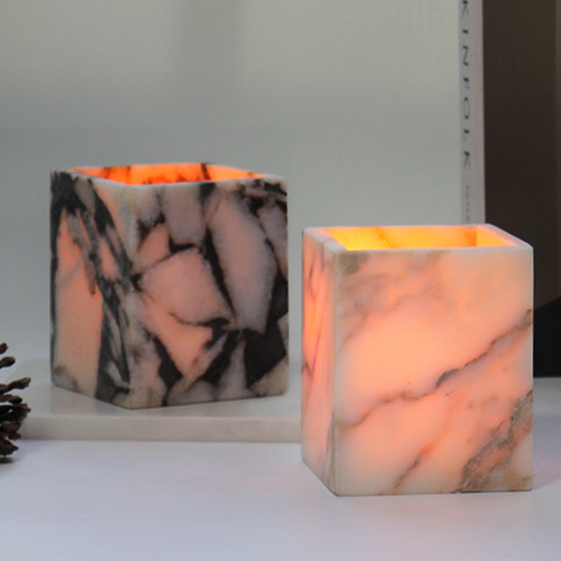 Marble Scented Candle Jar-Grainvity