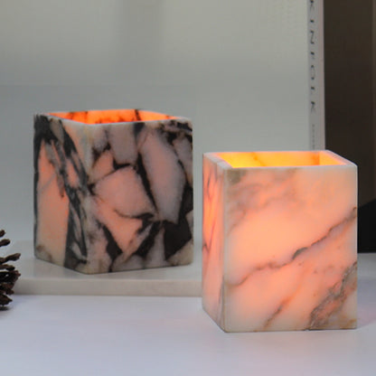 Marble Scented Candle Jar-Grainvity