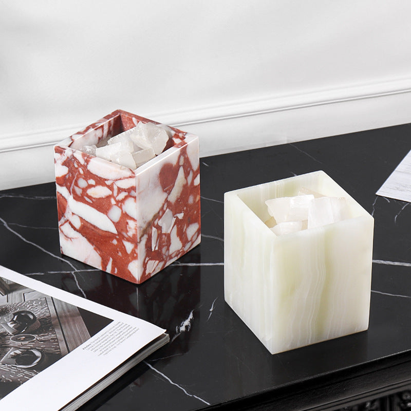 Marble Scented Candle Jar-Grainvity