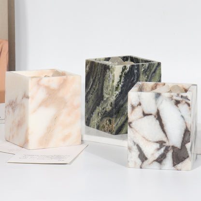 Marble Scented Candle Jar-Grainvity