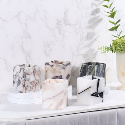 Marble Scented Candle Jar-Grainvity