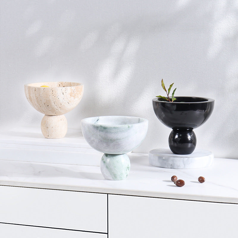 Marble Stone Storage Tray Luxury Desk & Vanity Organiser-Grainvity