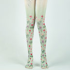 Country Style Floral Tights