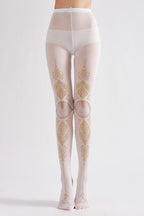 Medieval Patterned Tights with high elasticity and compression,shaping fit and ideal for weddings, parties, ethnic outfits, and street fashion