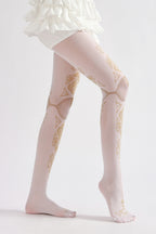 Medieval Patterned Tights with high elasticity and compression,shaping fit and ideal for weddings, parties, ethnic outfits, and street fashion
