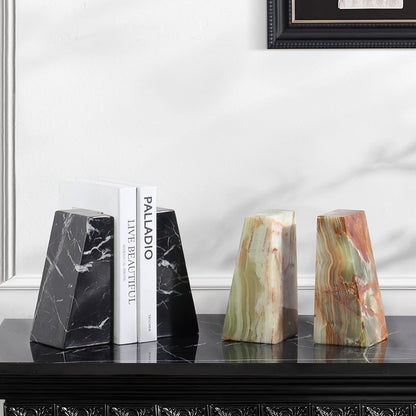 Minimalist Natural Jade Bookend-Grainvity