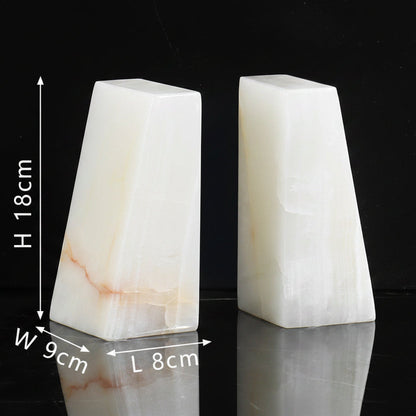 Minimalist Natural Jade Bookend-Grainvity