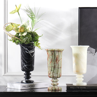 Modern Natural Marble Vase-Grainvity