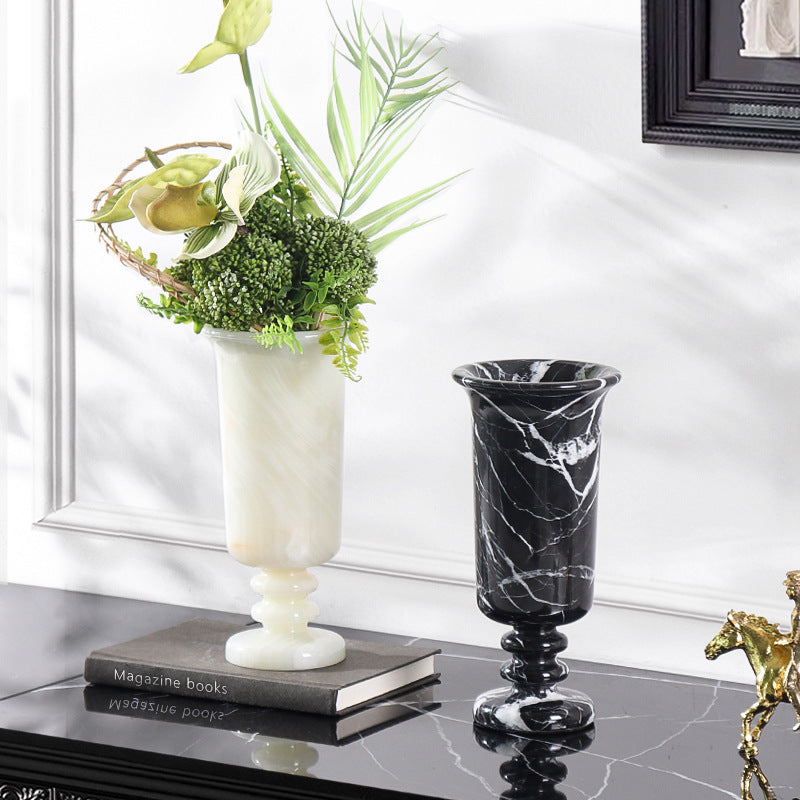 Modern Natural Marble Vase-Grainvity