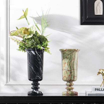 Modern Natural Marble Vase-Grainvity
