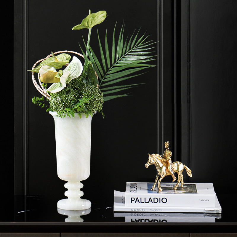 Modern Natural Marble Vase-Grainvity
