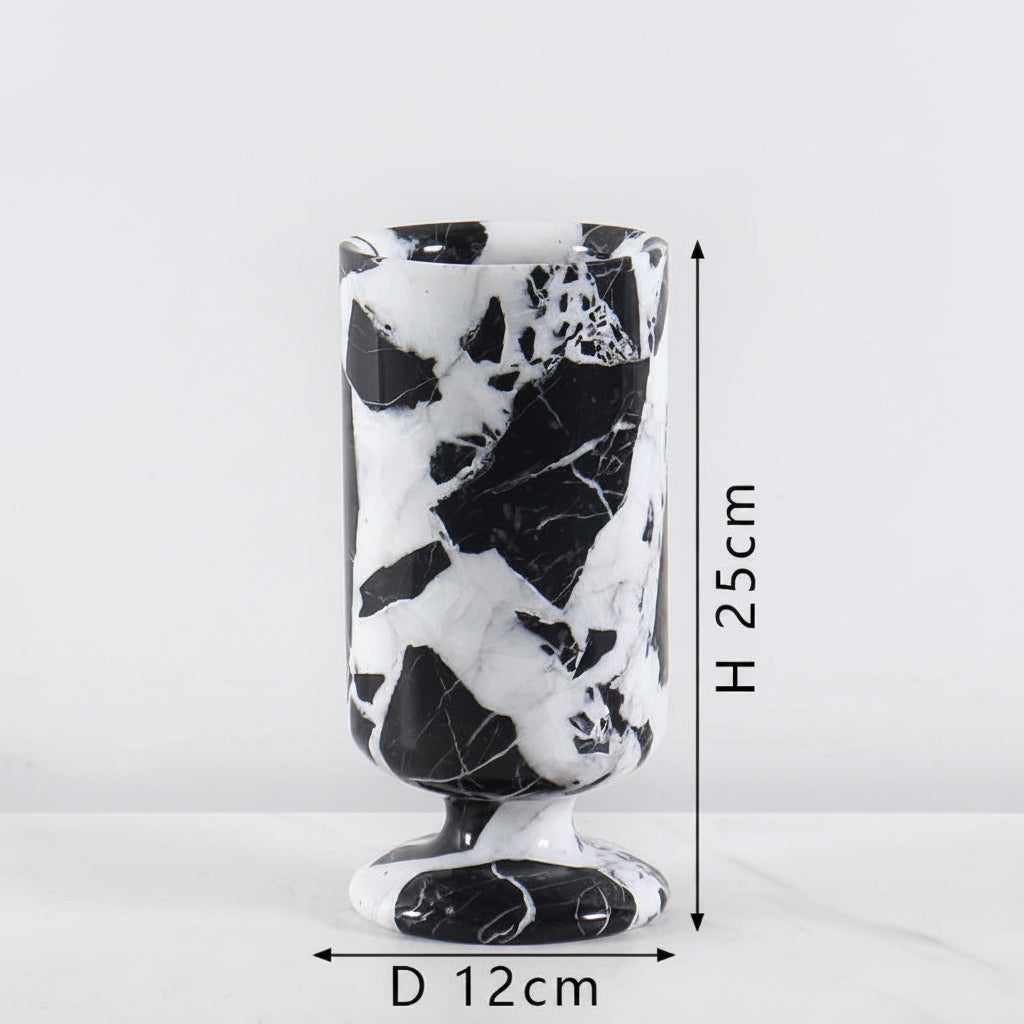 Natural Desktop Decoration Marble Vase-Grainvity