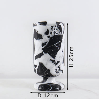 Natural Desktop Decoration Marble Vase-Grainvity