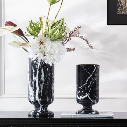 Natural Desktop Decoration Marble Vase-Grainvity