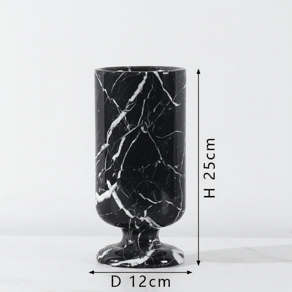 Natural Desktop Decoration Marble Vase-Grainvity