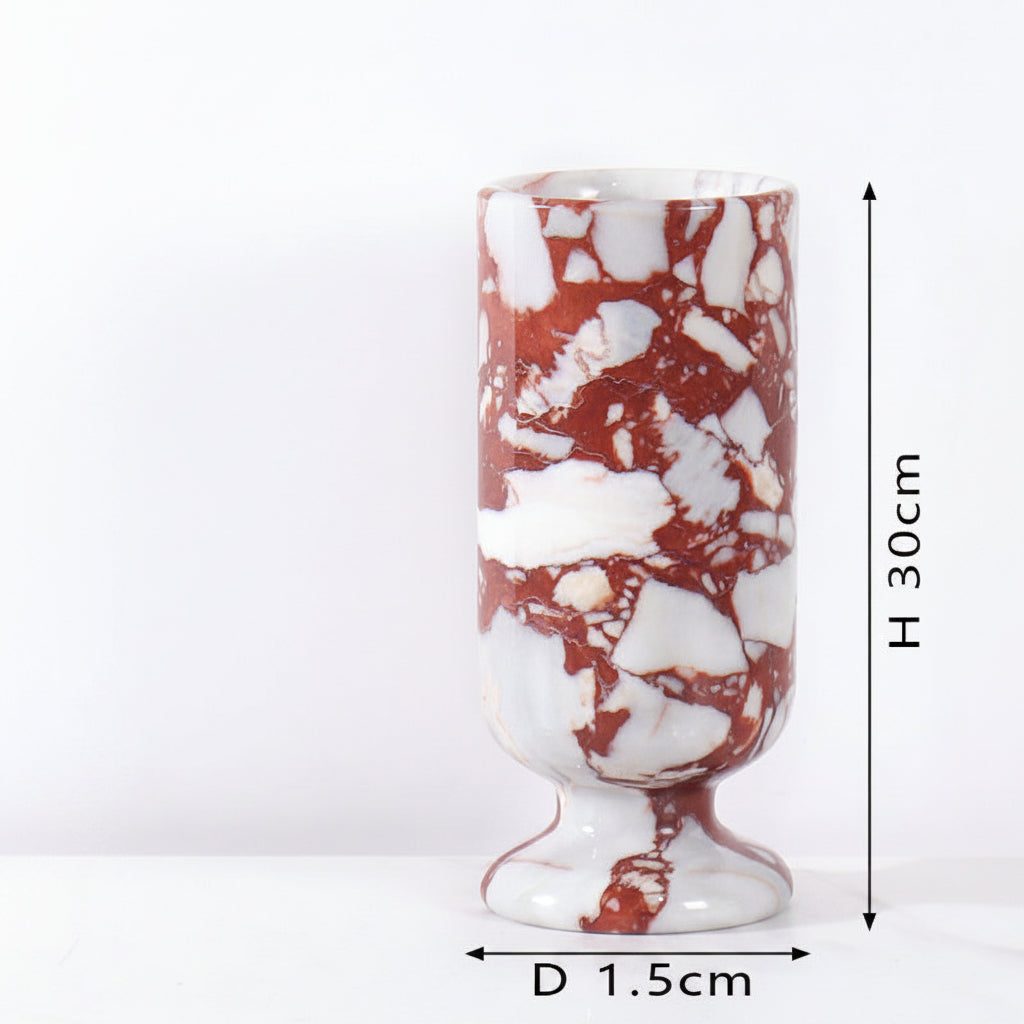 Natural Desktop Decoration Marble Vase-Grainvity