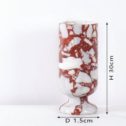 Natural Desktop Decoration Marble Vase-Grainvity