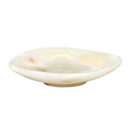 Natural Jade & Marble Stone Plate | Luxury Serving & Display Piece