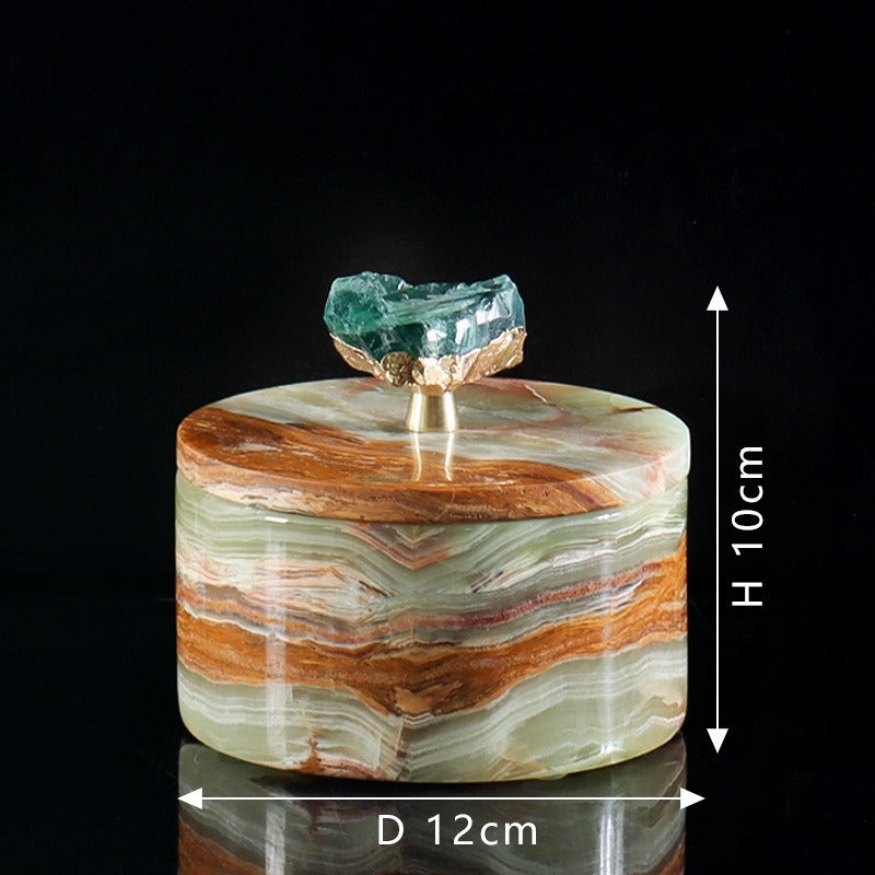 Natural Jade Stone Storage Box-Grainvity