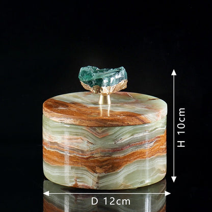 Natural Jade Stone Storage Box-Grainvity