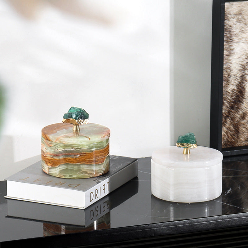 Natural Jade Stone Storage Box-Grainvity