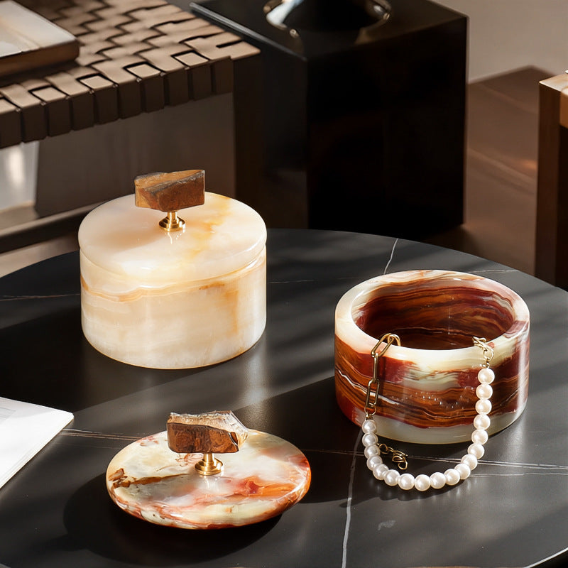 Natural Jade Stone Storage Box-Grainvity