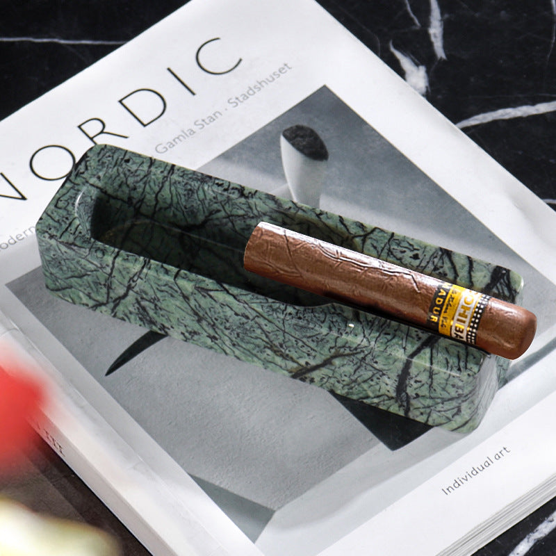 Natural Marble Cigar Ashtray-Grainvity