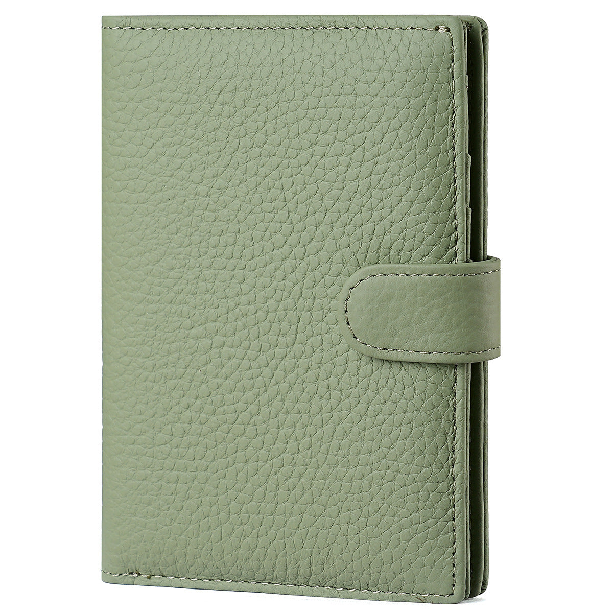 Green Unisex Travel Leather Passport Holder.
