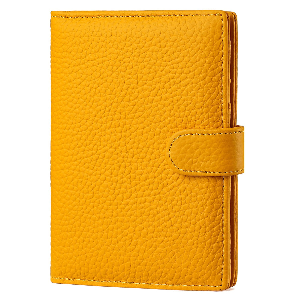 Yellow Leather Passport Holder.