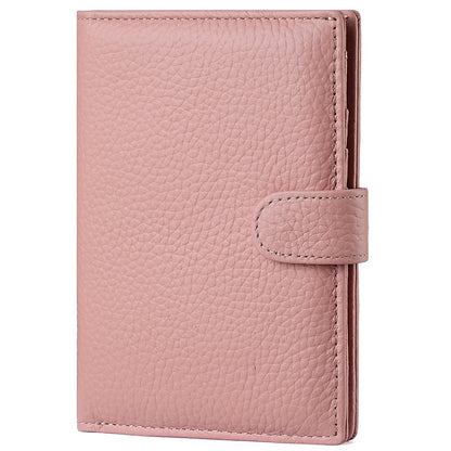 Pink Leather Passport Holder.