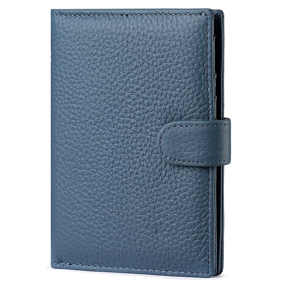 Navy Leather Passport Holder.