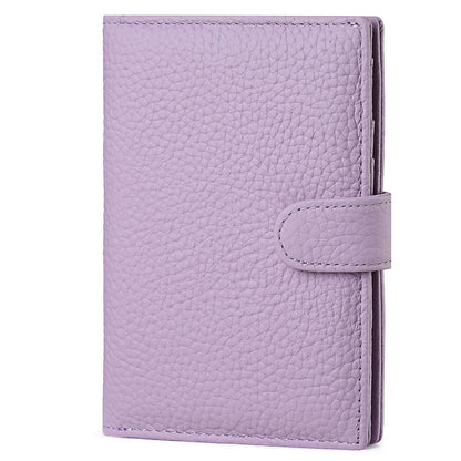 Lavender Leather Passport Holder.