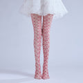 Pink Heart Tights with high elasticity and shaping fit, suitable for events, cosplay, street style, and gifting girls at Christmas