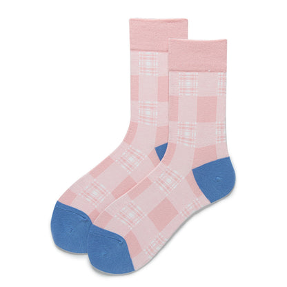 Plaid Crew Socks-Grainvity