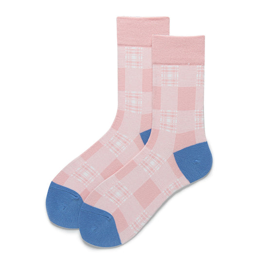 Plaid Crew Socks-Grainvity