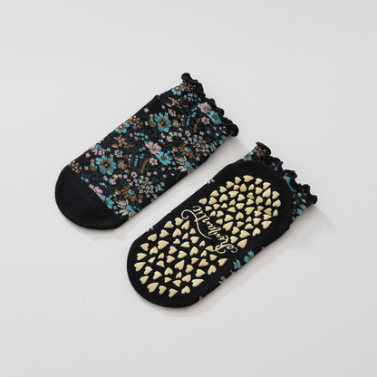 Retro Floral Yoga Socks-Grainvity