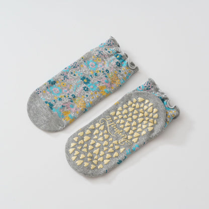 Retro Floral Yoga Socks-Grainvity