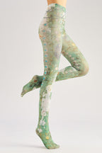 Retro Murals Women Tights with high elasticity and compression,shaping fit and ideal for weddings, parties, ethnic outfits, and street fashion