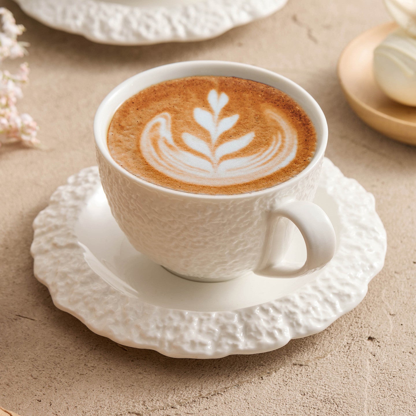Rock Texture Ceramic Coffee Cup Set-Grainvity