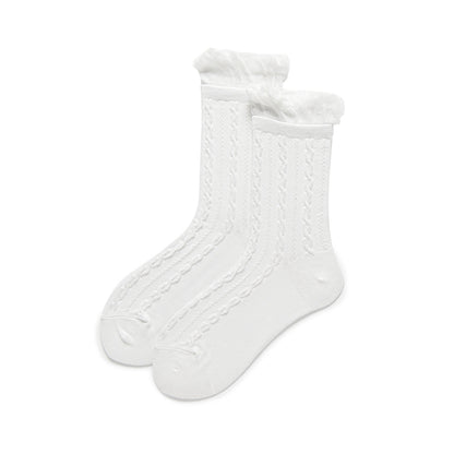 Ruffle Crew Socks-Grainvity