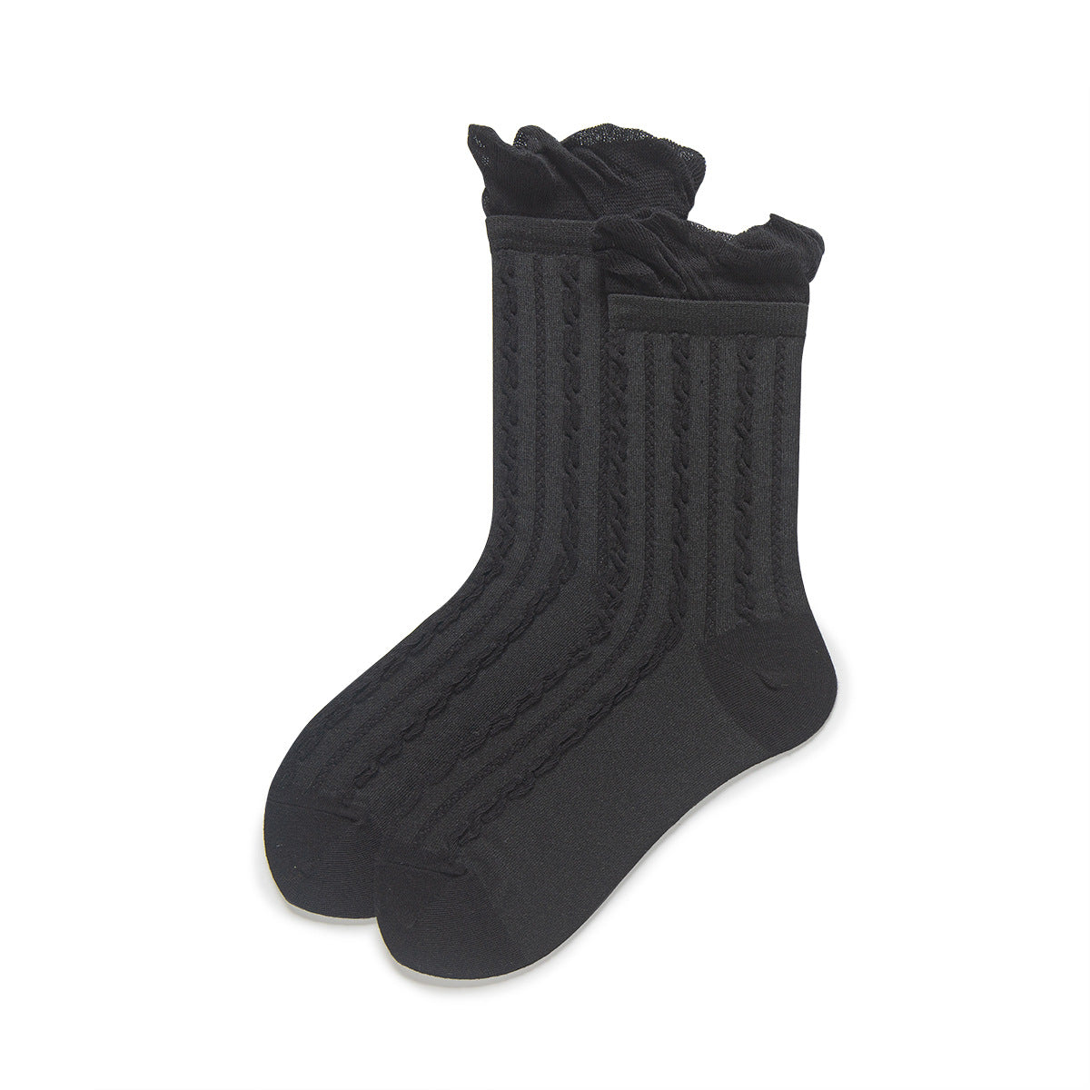 Ruffle Crew Socks-Grainvity