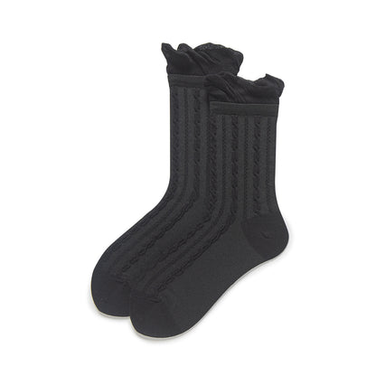 Ruffle Crew Socks-Grainvity