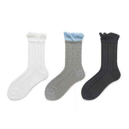Ruffle Crew Socks-Grainvity