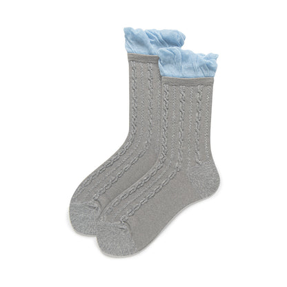 Ruffle Crew Socks-Grainvity