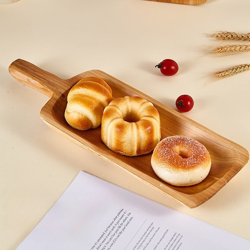 Rustic Cedar Wood Baguette & Bread Serving Tray