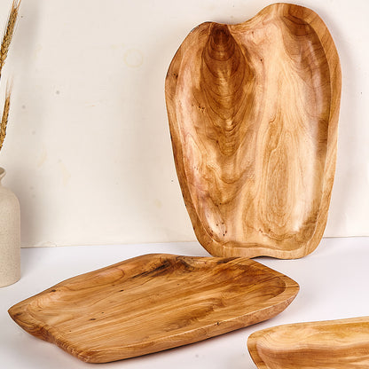 Rustic Cedar Wood Serving Plate & Cheese Board