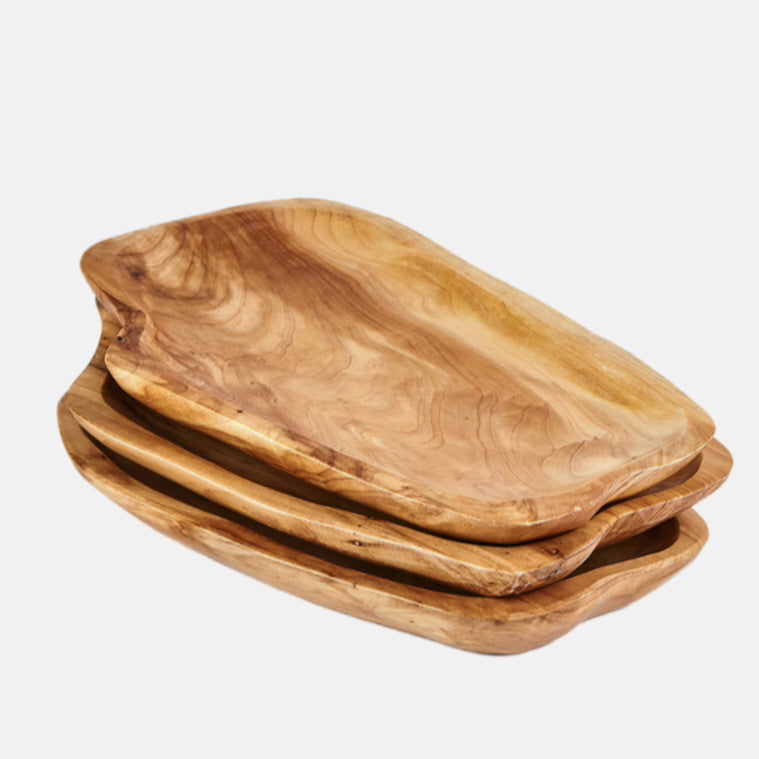 Rustic Cedar Wood Serving Plate & Cheese Board