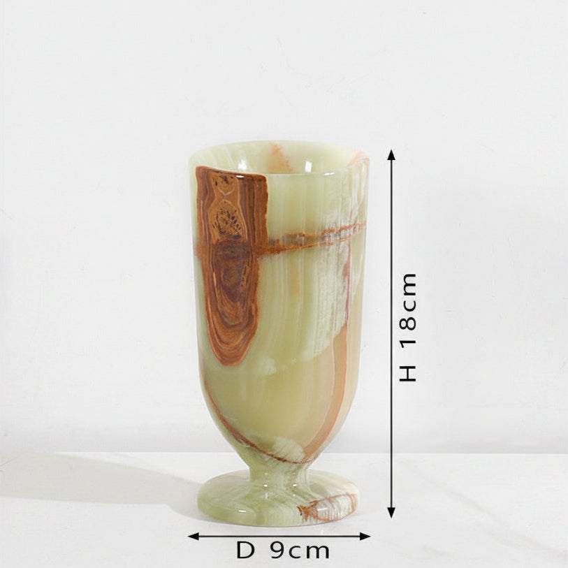 Study Room Natural Jade Vase Ornament-Grainvity